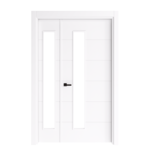 White Double French Style Lacquered Interior Door | Eurasia Door Turkey