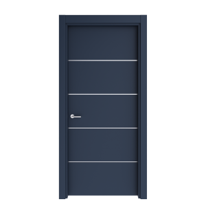 Blue Colour Flat PVC Coated Interior Door