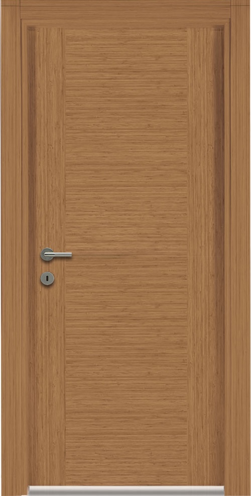 Melamine Faced Mdf Interior Door Bambu Wood Design