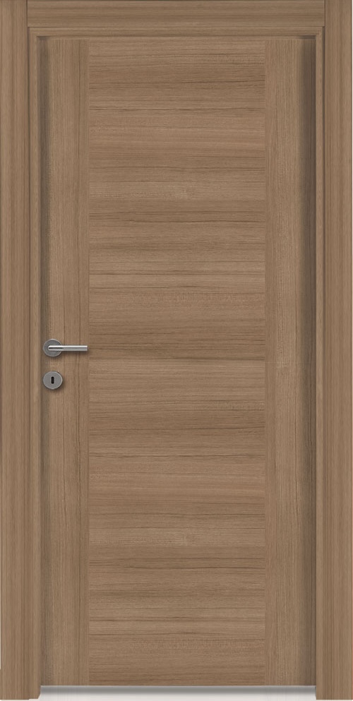 Melamine Faced Mdf Interior Door Walnut Color