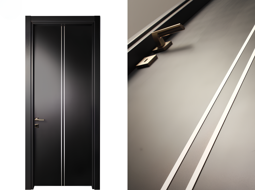PVC coated interior doors